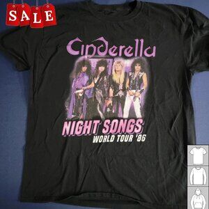 New 1986 Cinderella Night Songs Gift For Fans Unisex T Shirt 90